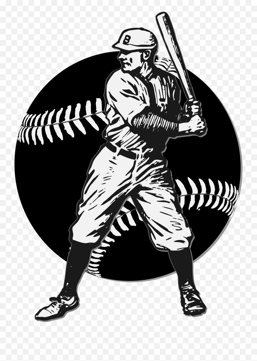 Vintage Baseball Hitter Logo Free Stock Photo - Public Logos Imágenes De Béisbol Emoji,Baseball Logos