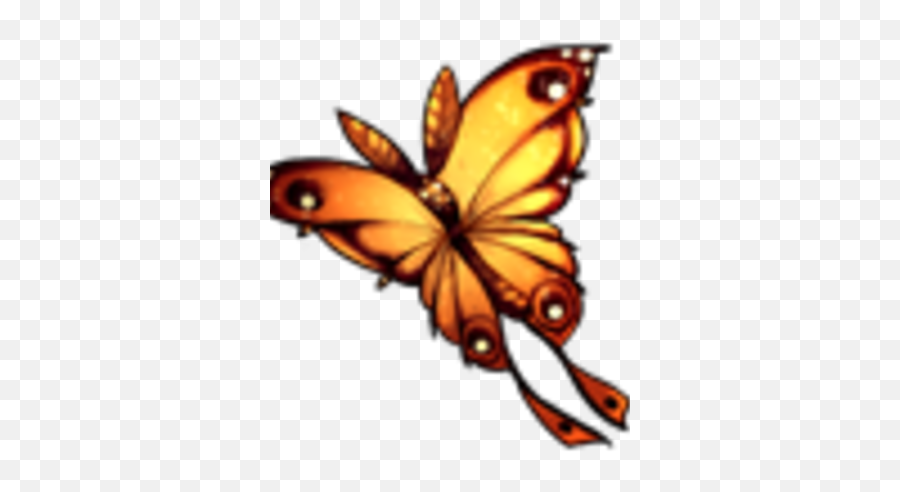 Butterfly - Girly Emoji,Monarch Butterfly Png