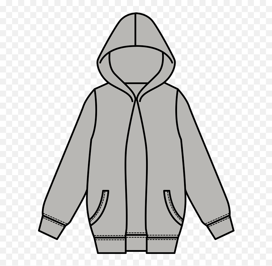 Hoodie Jacket Clipart - Hooded Emoji,Jacket Clipart
