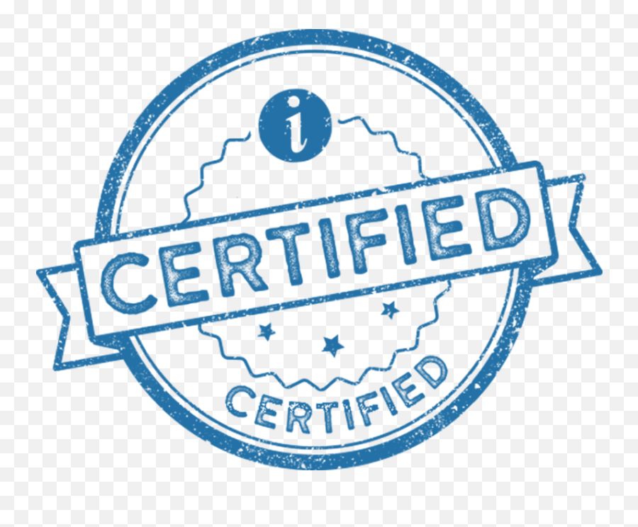 Blue Certified Logo Png Transparent Images Free Download Emoji,Certified Logo