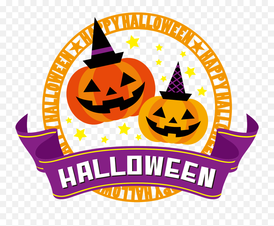 Halloween Emblem Clipart Free Download Transparent Png Emoji,Halloween Banner Png