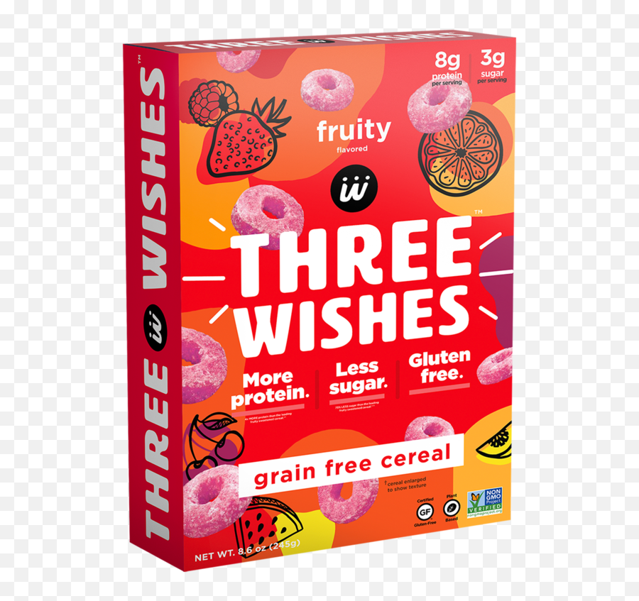 Three Wishes Grain Free Cereal Fruity 86oz - Delivered In Minutes Emoji,Grainy Texture Png