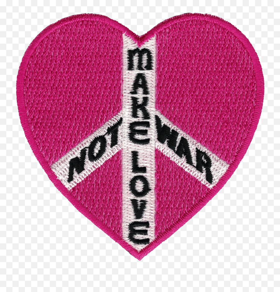 Make Love Not War With Heart Peace Sign - Patch Emoji,Amazon Wishlist Logo