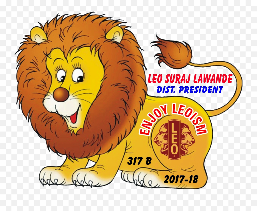 Leo District 317 B 2017 - 18 Logo Wall Sticker Color Lion Emoji,Leos Logo