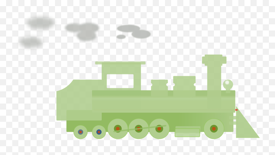 Green Locomotive Smoking Clipart Free Download Transparent Emoji,Steam Train Clipart