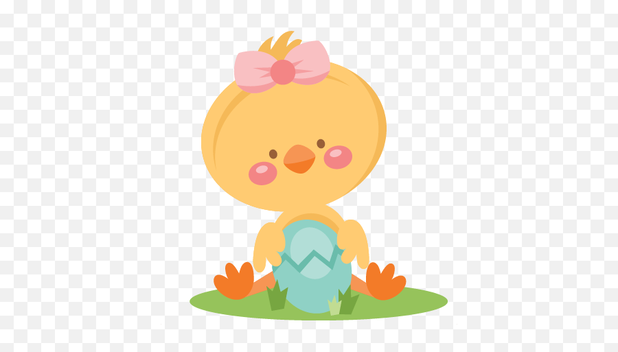 Easter Chick Svg Scrapbook Cut File Cute Clipart Files For - Miss Kate Cuttable Easter Emoji,Chick Clipart