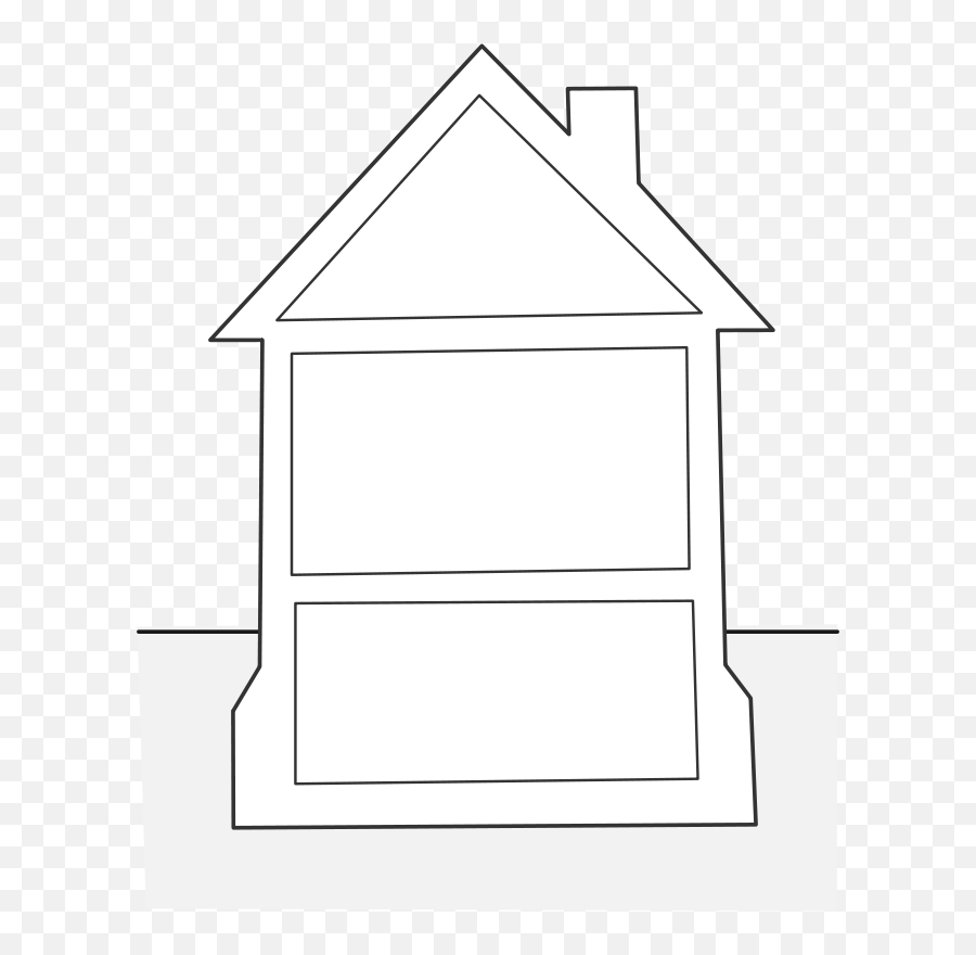 House Outline Clip Art At Clker - House Graphic Organizer Blank Emoji,House Outline Clipart