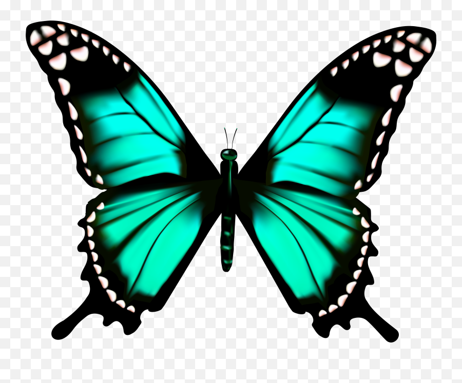 Free Butterfly Transparent Clipart Pictures - Clipartix Clip Art Transparent Butterfly Emoji,Butterfly Png