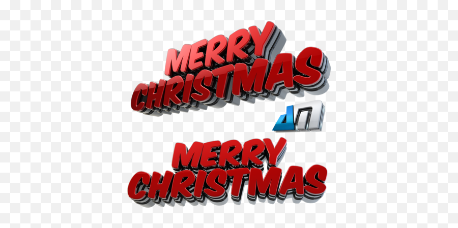 Merry Christmas 3 - Transparent Merry Christmas 3d Png Emoji,Merry Christmas Logo