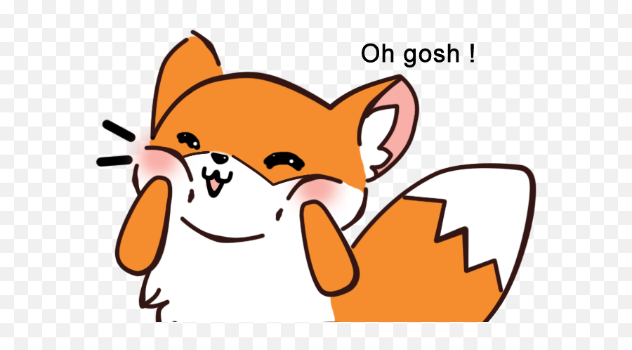 Kawaii Fox Transparent Png - Kawaii Fox Emoji,Yaranaika Face Transparent