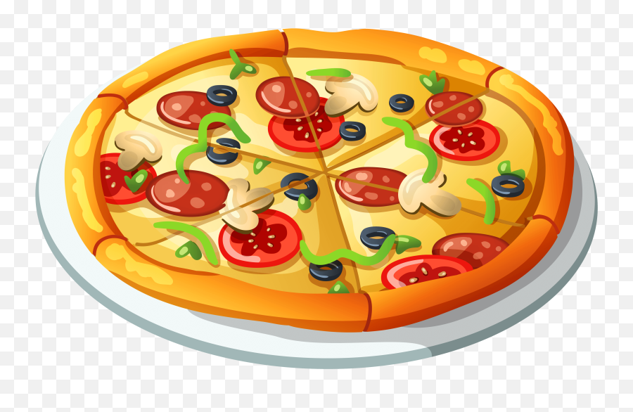 Free Pizza Clipart Png Download Free - Transparent Pizza Vector Png Emoji,Pizza Clipart