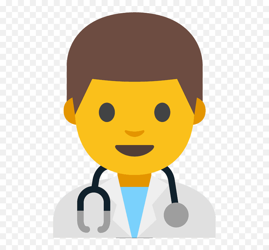 Man Health Worker Emoji Clipart Free Download Transparent - Emoji De Doctor,Health Clipart