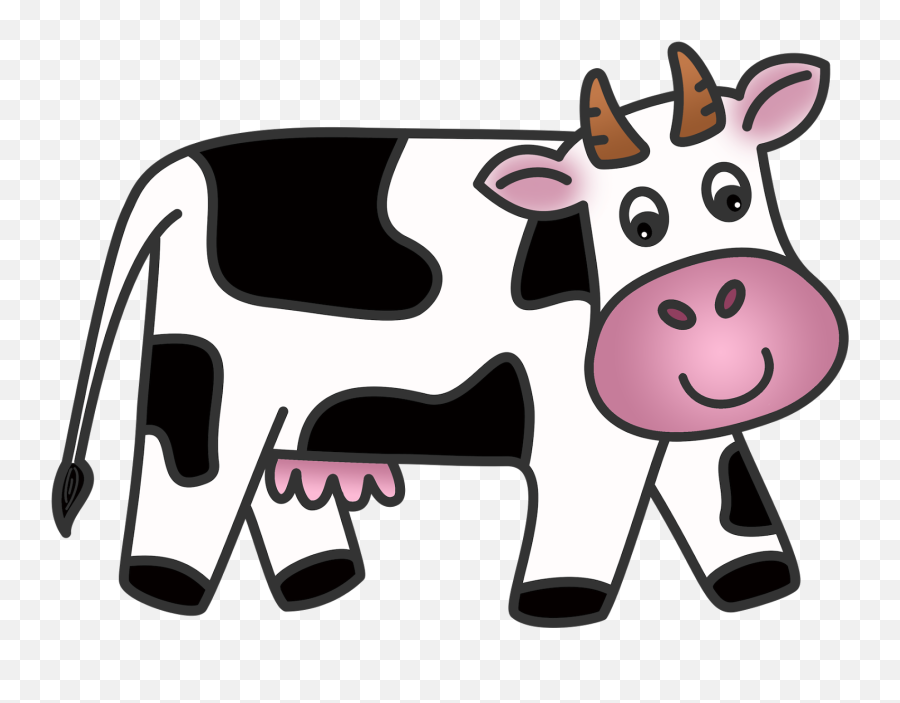 Cow Clipart Kid - Clipart Cow No Background Emoji,Cow Clipart