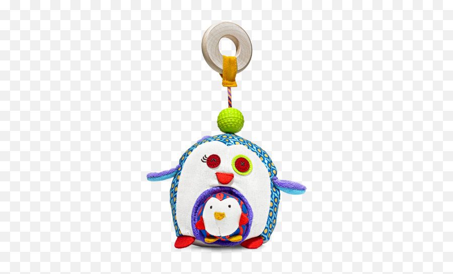 Baby Penguin Whee Plush Rattle By B - Toy 360x522 Png Emoji,Baby Penguin Clipart