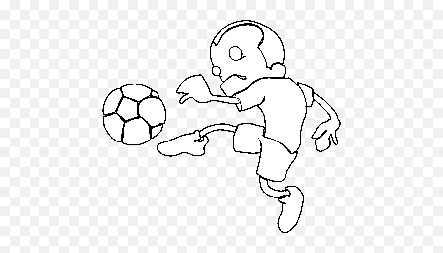 Volley Coloring Page - Coloringcrewcom Emoji,Kids Playing Soccer Clipart