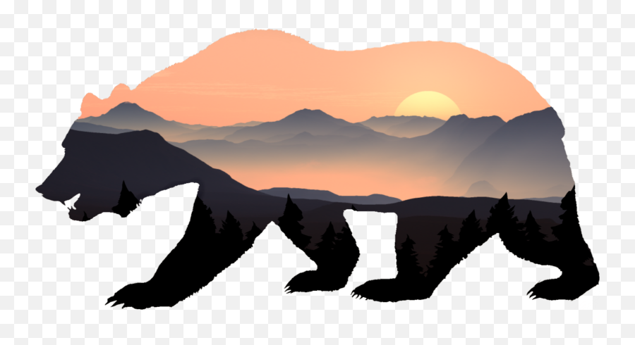 California Grizzly Bear American Black Bear California Emoji,Cali Bear Logo