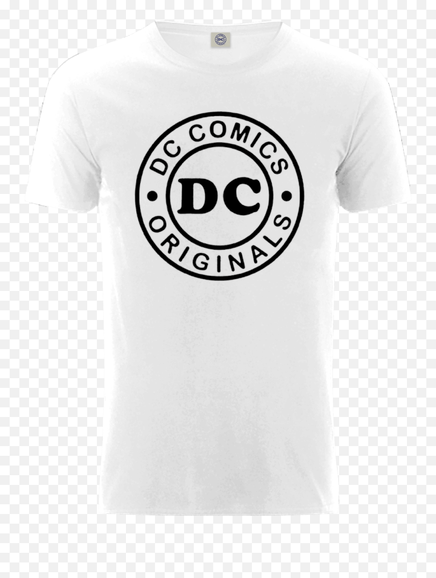 Dc Comics Originals Logo White T - Shirt Emoji,Sezzle Logo
