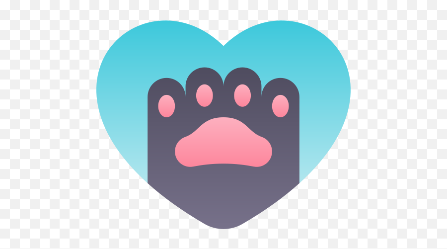 Pawprint - Free Animals Icons Emoji,Paw Print Heart Clipart