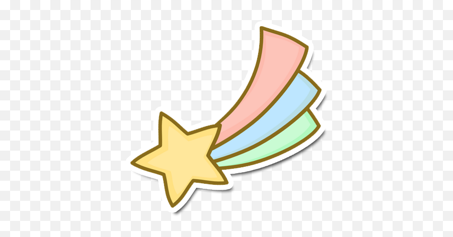 Shooting Star Sticker - Pastel Shooting Star Stickers Emoji,Shooting Star Png