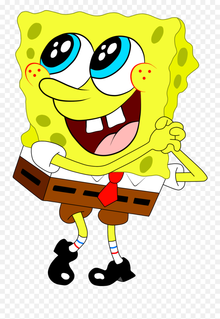 Spongebob No Background Png Transparent - Spongebob With No Backround Emoji,Spongebob Transparent