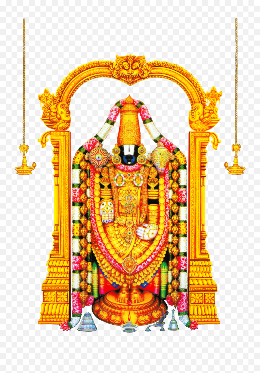 Gods Cliparts And Images - Venkateswara Swamy Images Png Sri Venkateswara Swamy Vaari Temple Emoji,God Clipart