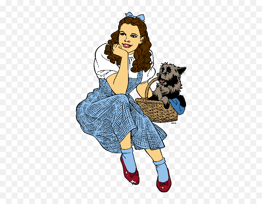 Wizard Of Oz Clipart 9 2 - Cartoon Dorothy From The Wizard Of Oz Emoji,Wizard Clipart