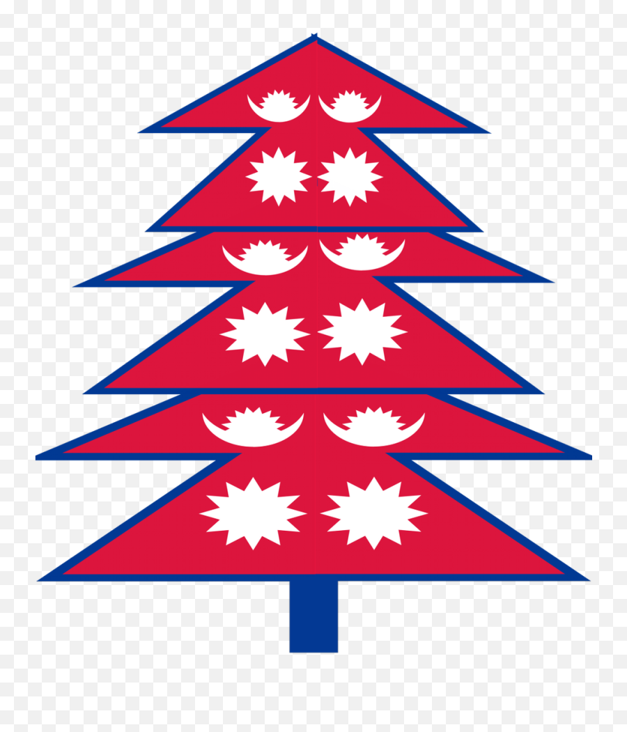 Download Hd Oh No On Twitter - Nepal Flag Christmas Tree Nepal Flag Christmas Tree Emoji,Twitter Logo Transparent Background
