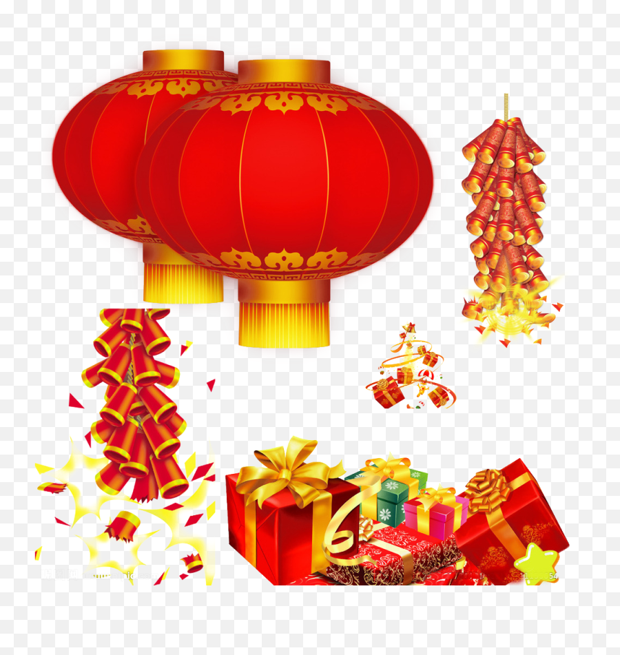 Ornament Transparent Chinese New Year - Transparent Png Firecracker Chinese New Year Graphic Emoji,Chinese New Year Clipart