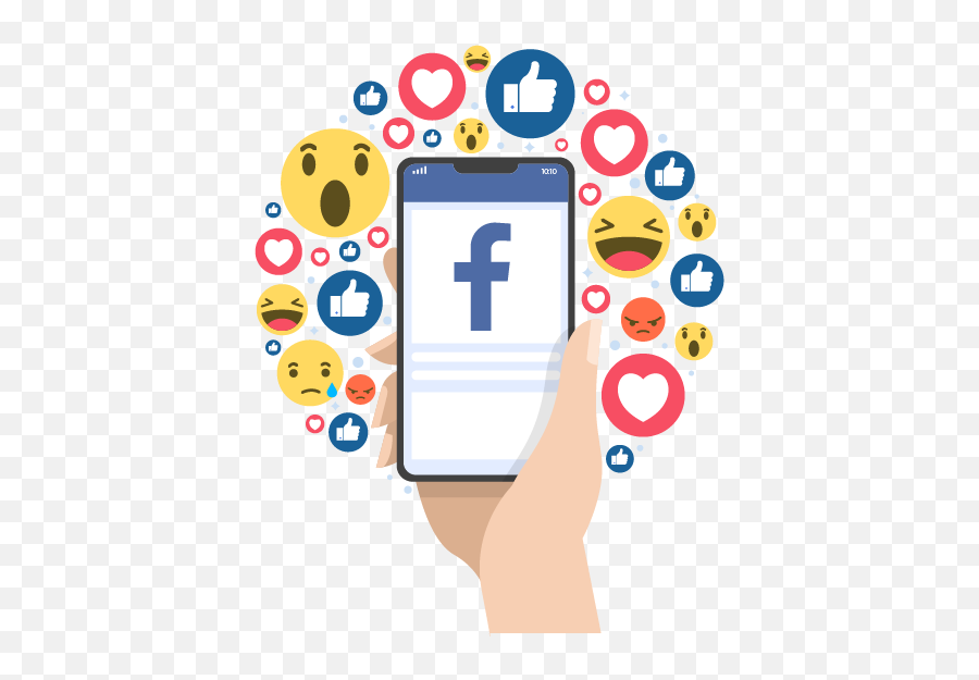 Hand Holding Phone With Facebook Logo On It Kmedigital - Facebook Freepik Emoji,Hand Holding Phone Png