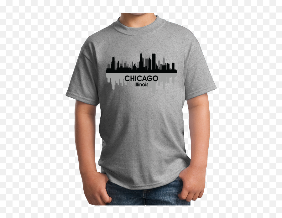 Chicago City Skyline T - Shirt Day Acrostic Poem For The Word Love Emoji,City Skyline Png