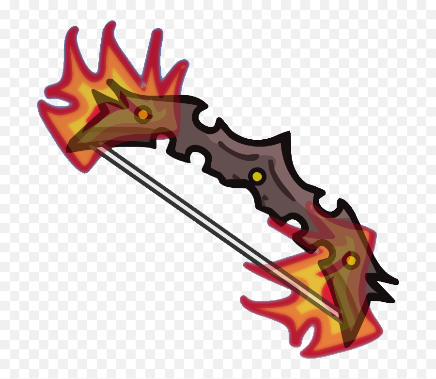 Crypt Bow Of Fire - Helmet Heroes Weapons Archer 750x700 Bow Emoji,Archer Clipart