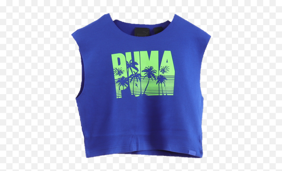 Puma - Fashion T Shirt Fenty Sleeveless Crop Top Brands Expert Sleeveless Emoji,Fenty Logo
