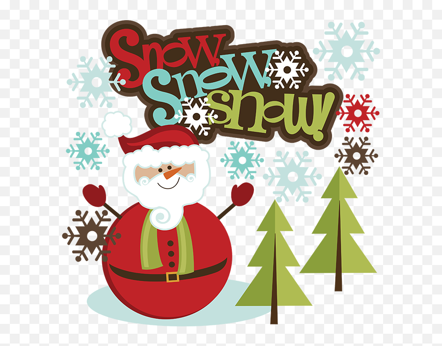 Snow Svg Santa Snowman Svg Santa - Santa Claus Emoji,Cute Snowman Clipart