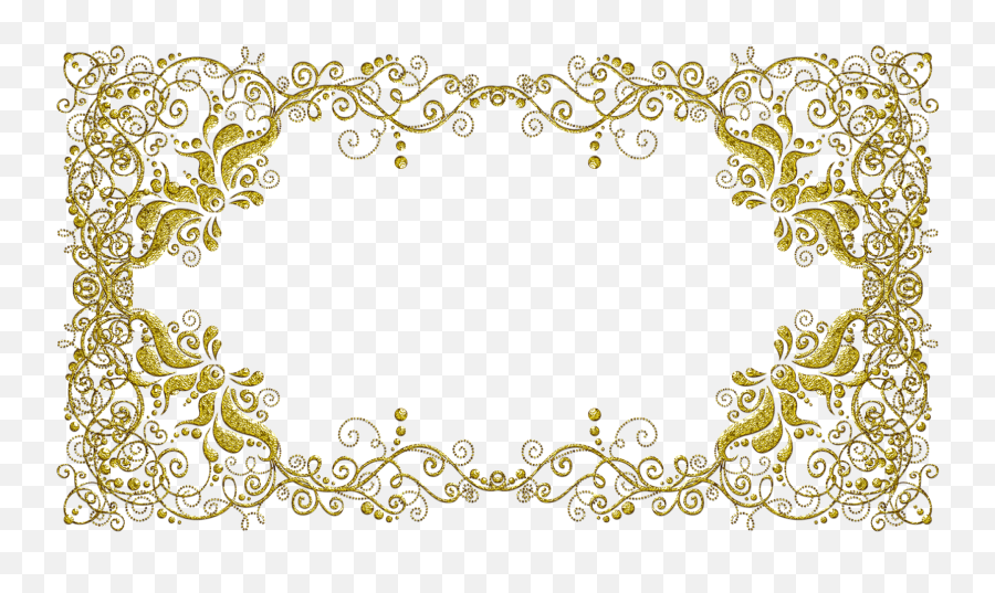 Molduras Arabescos Dourados 23 Png - Design Wedding Indian Png Emoji,Arabescos Png