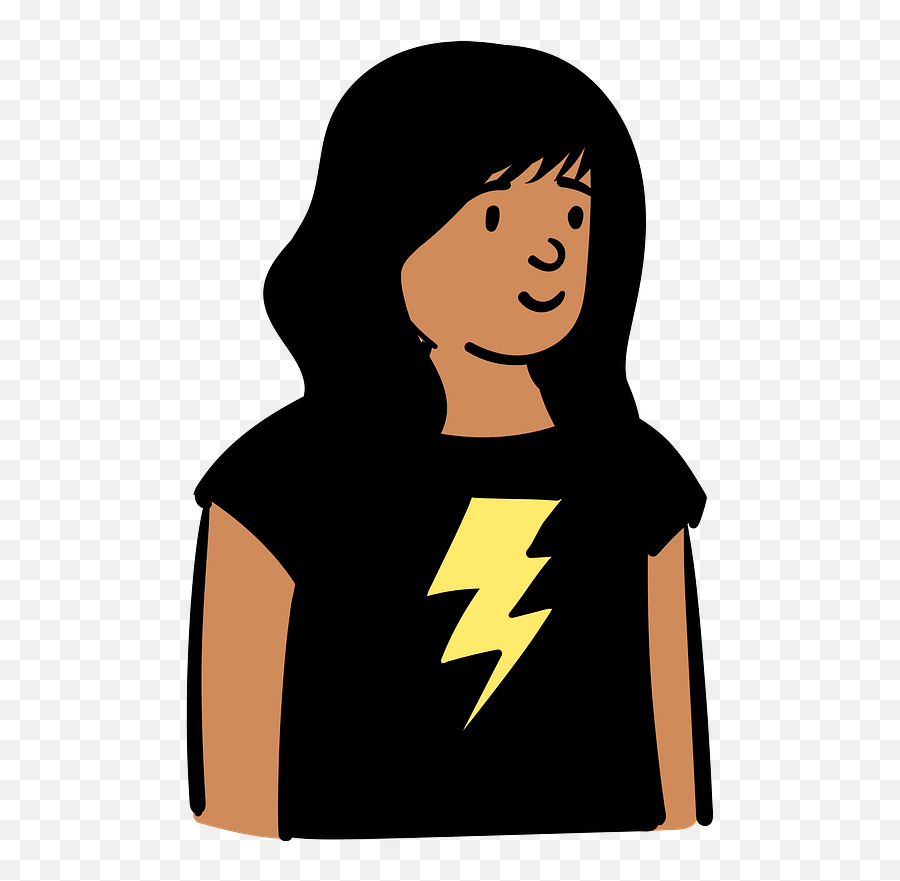 Woman In Black T - Shirt Clipart Free Download Transparent Openpeeps Emoji,T-shirt Clipart