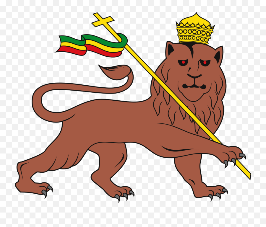 Filelion Of Judah Emblem Of The Ethiopian Empiresvg - Lion Of Judah Flag Emoji,Orange Lion Logo