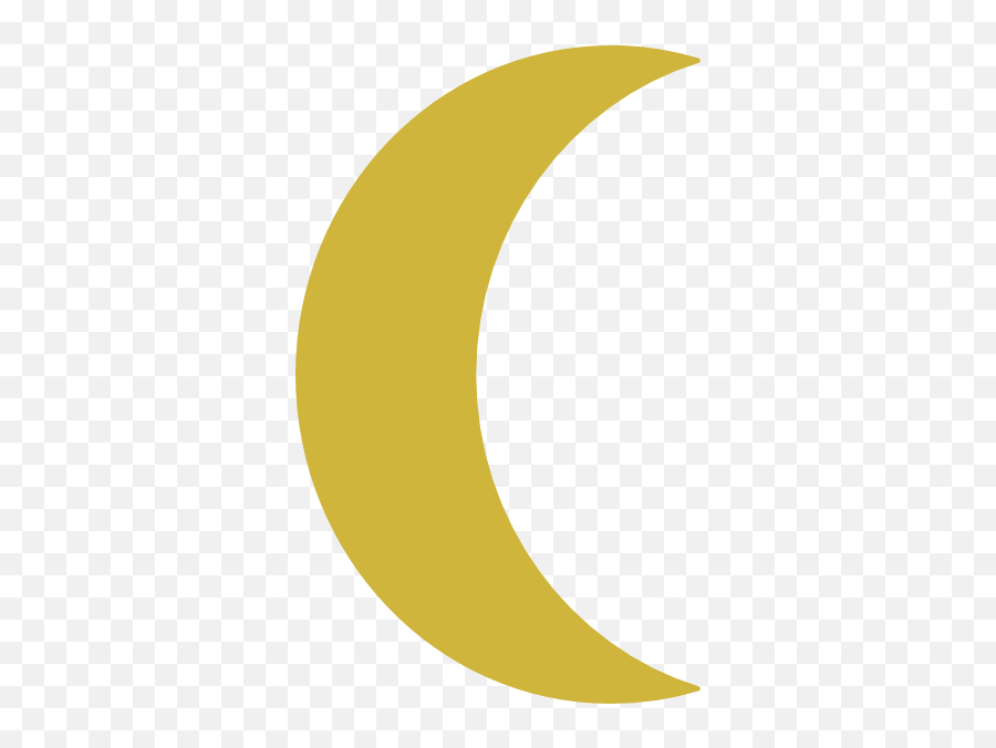 Gold Moon Clipart Transparent Png Image - Crescent Gold Moon Png Emoji,Moon Clipart Transparent
