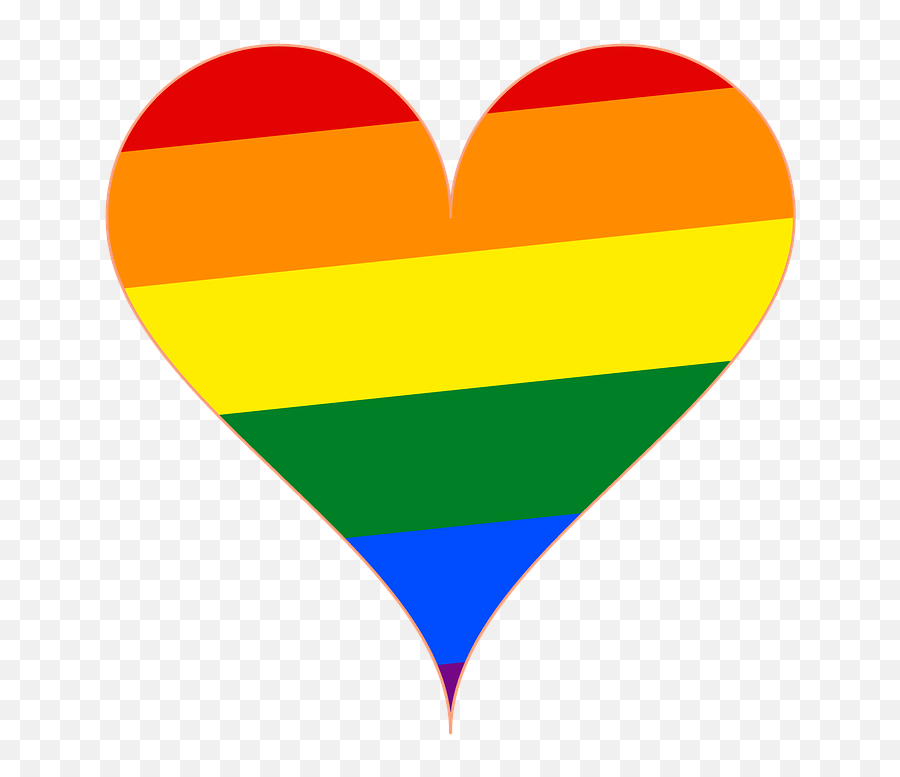 Lgbt Png - Transparent Pride Flag Heart Clipart Full Size Heart Transparent Pride Flag Emoji,Gay Pride Flag Png