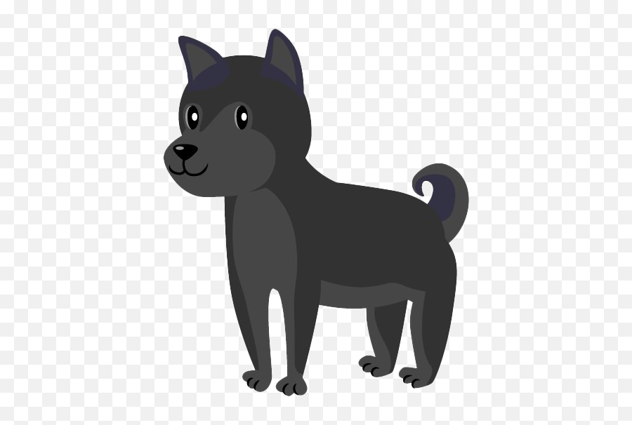 Cartoon Black Dog Png Image - Black Dog Transparent Cartoon Emoji,Dog Clipart Black And White