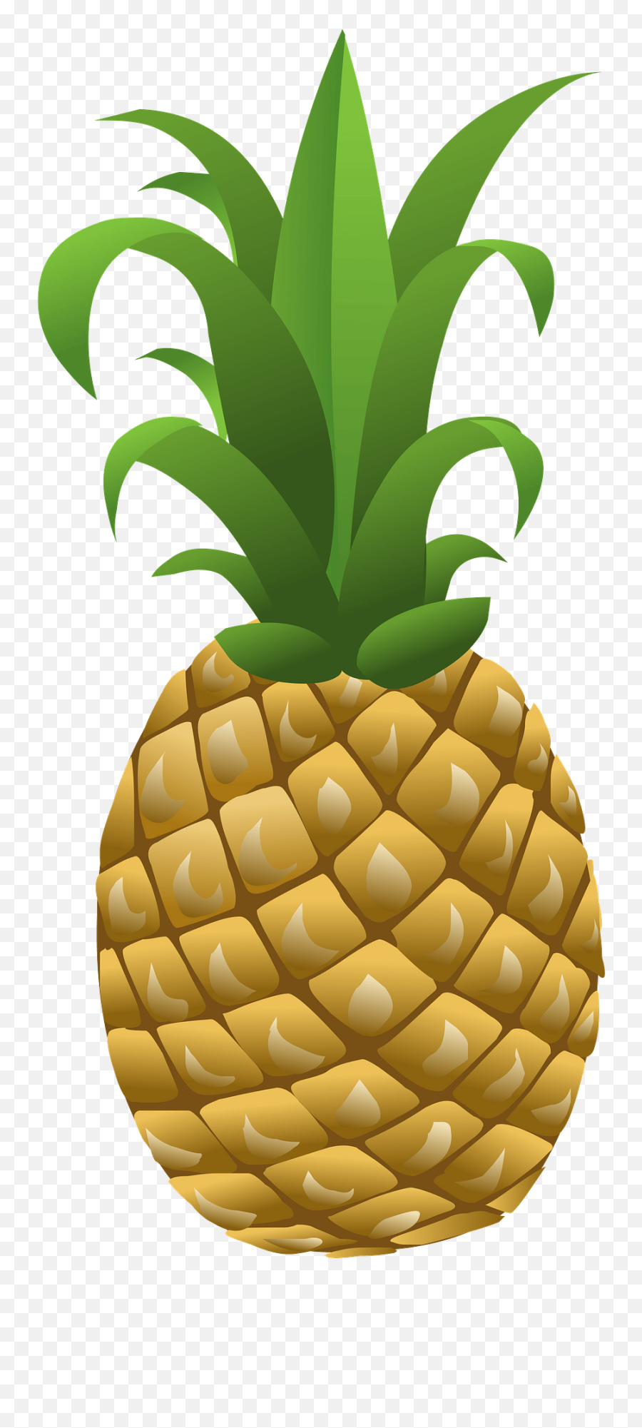 Pineapple Clipart Free Download Transparent Png Creazilla - Clipart Pineapple Png Emoji,Pineapple Transparent