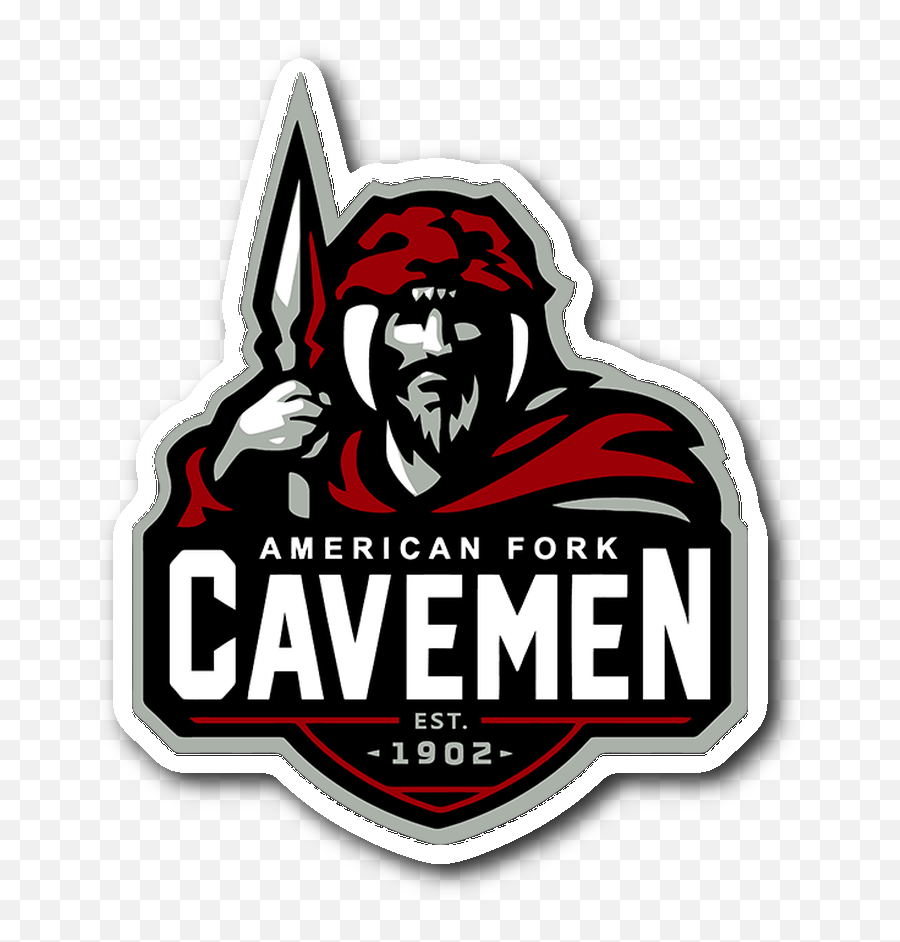 Official American Fork High School - American Fork Cavemen Logo Emoji,Fork Logo