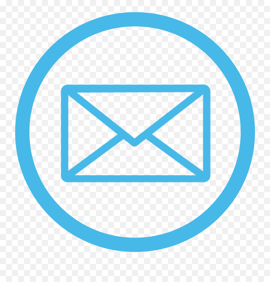 Email - Email Icon Blue And White Emoji,Email Logo