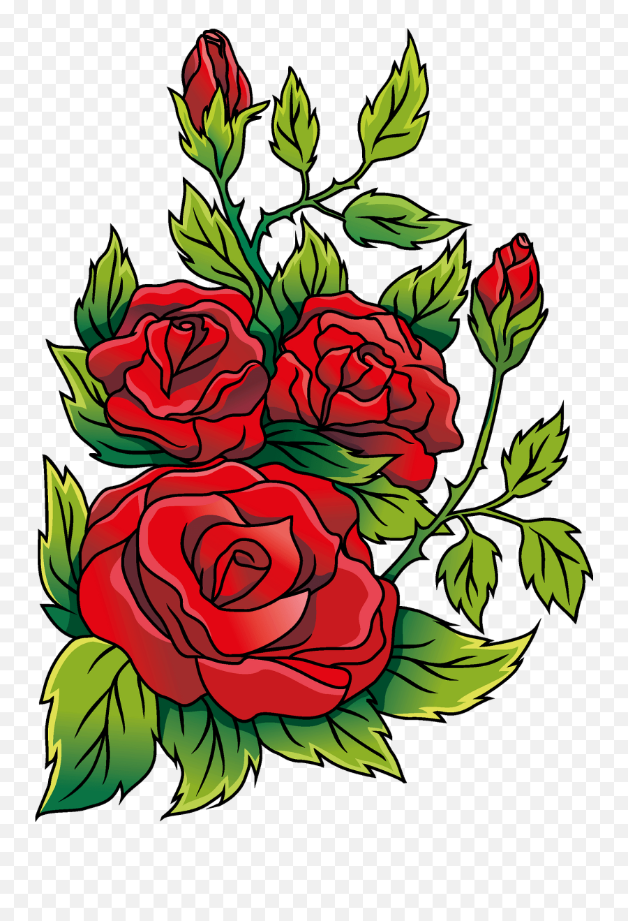 Rose Clipart - Clipart Image Of Roses Emoji,Rose Clipart