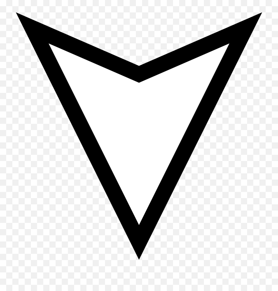 North Arrow Png - Transparent Down White Arrow Emoji,White Arrow Png