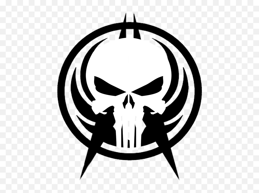Punisher Skull Logo Png White - Punisher Skull Logo Emoji,Punisher Logo