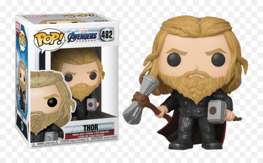 Funko Pop Avengers Endgame - Thor With Mjolnir And Stormbreaker Vinyl Figure 482 Special Edition Exclusive Emoji,Thor Hammer Png
