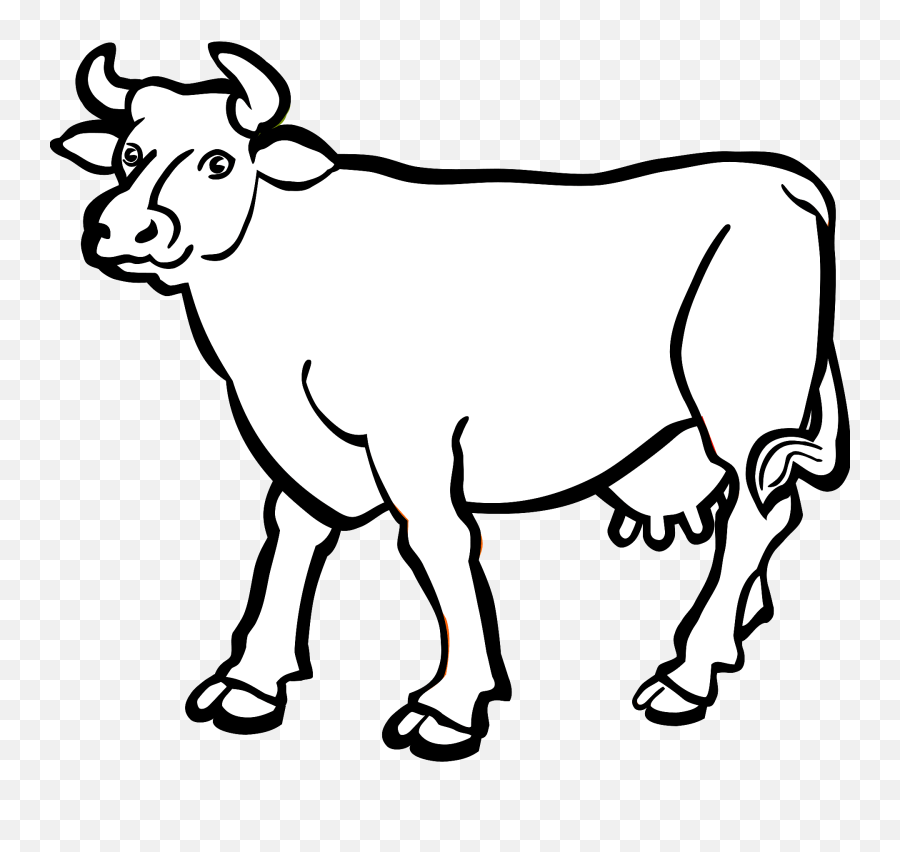Cow Clipart - Cow Clip Art Black And White Emoji,Cow Clipart