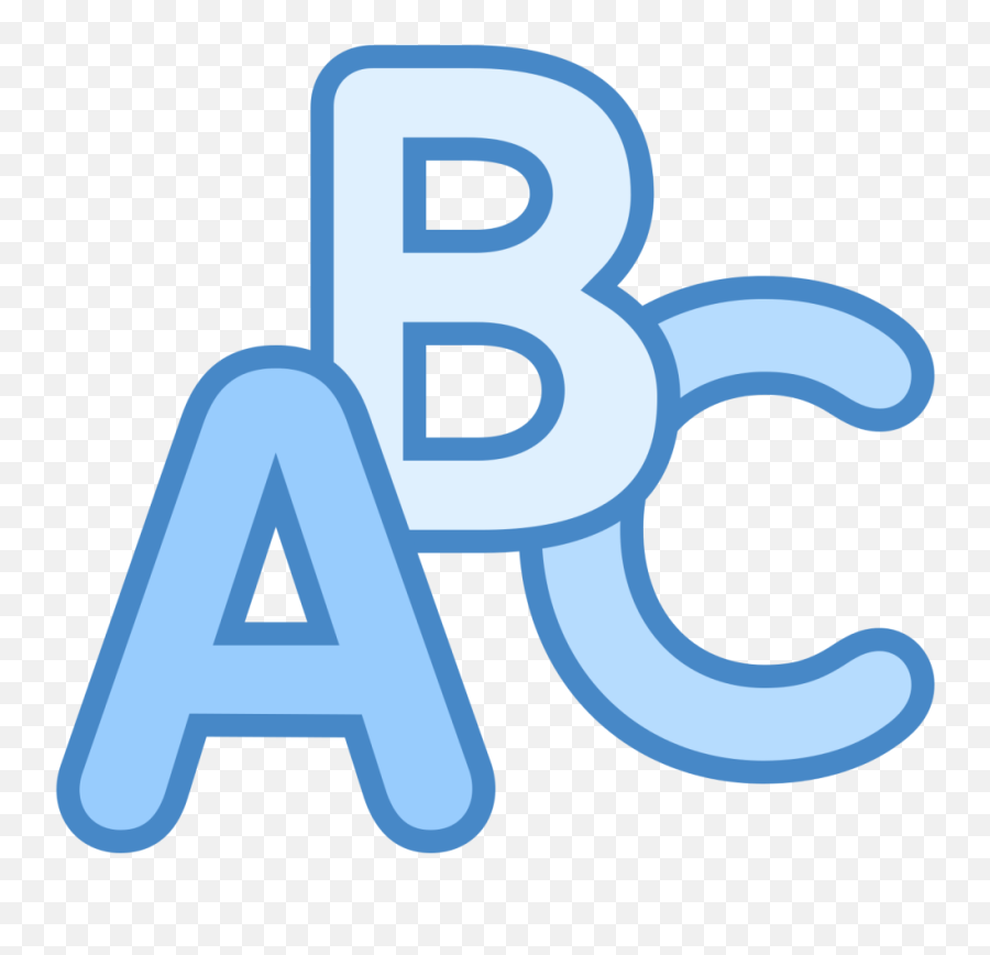 Abc Png Picture - Abc Icon Png Blue Clipart Full Size Emoji,Abc Blocks Clipart