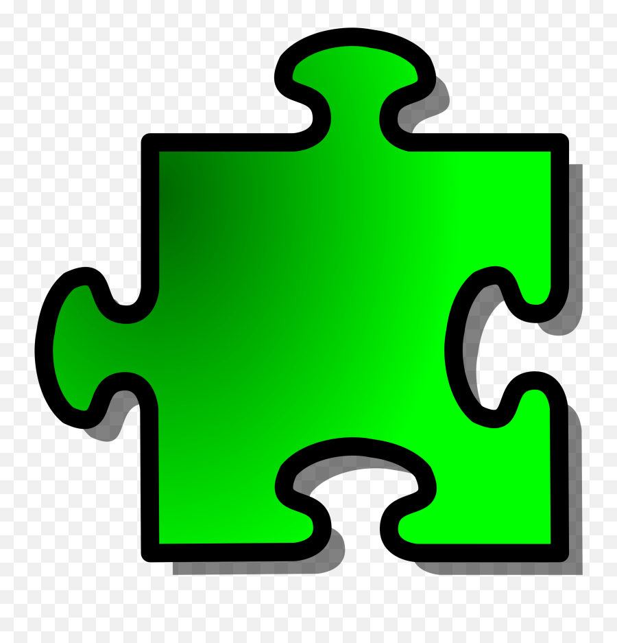 Puzzle Piece Clipart File Tag List Clip - Green One Puzzle Pieces Emoji,Puzzle Clipart
