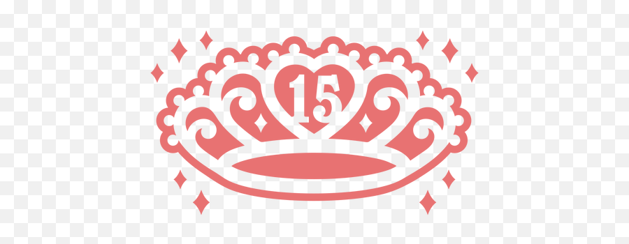 15th Birthday Red Filled Stroke Crown Transparent Png U0026 Svg Emoji,Birthday Crown Png